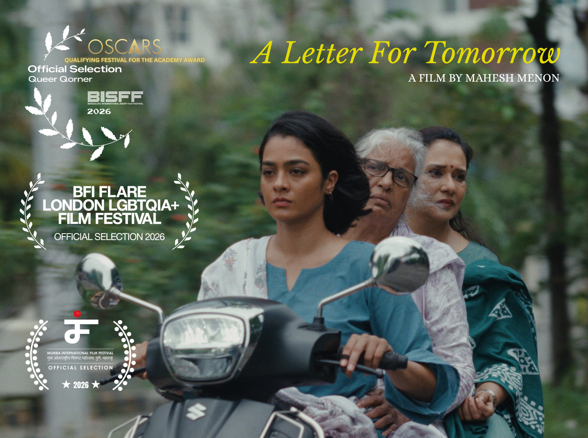 Gayathrie Shankar, Rajini Chandy and Maala Parvathy in a still from A Letter for Tomorrow